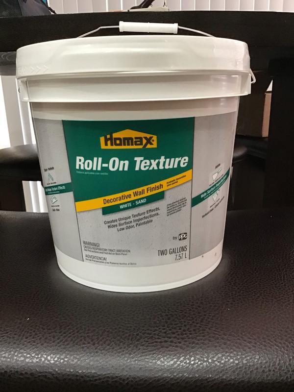 Homax 2 gal. White Smooth Roll-On Texture Decorative Wall Finish