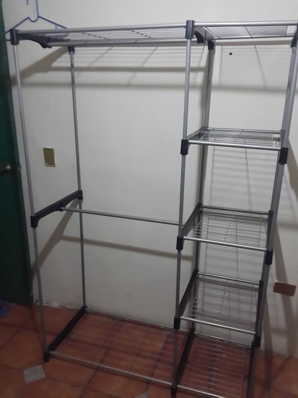 Closet Tubular 2 Niveles 49x115x173 Cm Gris The Home Depot Mexico