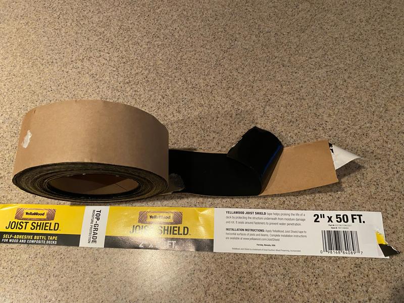 YellaWood Joist Shield 2 in. x 50 ft Self-Adhesive Butyl Tape