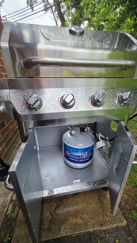 Nexgrill 4-Burner with Side Burner Propane Gas Grill in Graphite