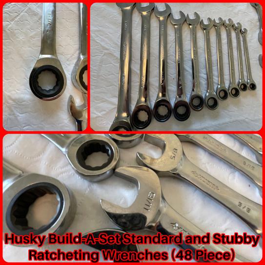 Husky Ratcheting and Stubby Ratcheting Wrench Set (48-Pieces)