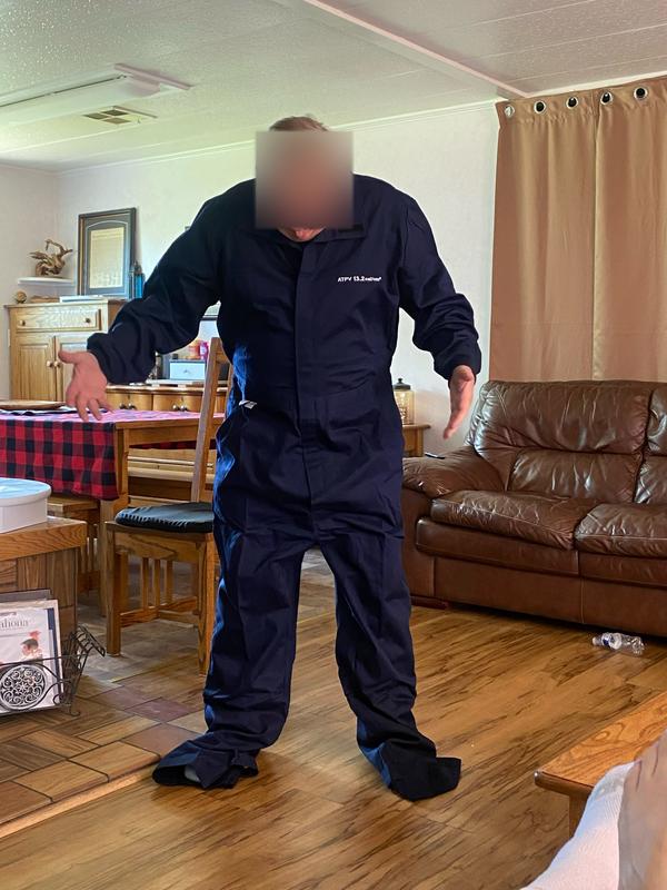 PIP Men's Medium Navy Cotton/Nylon AR/FR Dual Certified Coveralls
