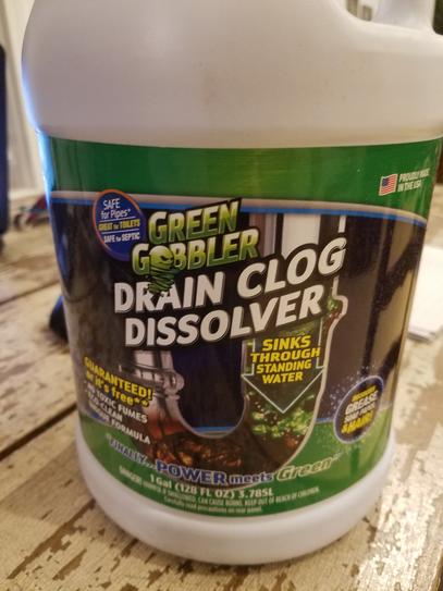Green Gobbler Liquid Hair Drain Clog Remover