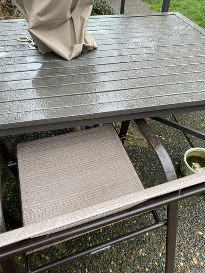 Reviews for Hampton Bay High Garden Black Steel Rectangular Outdoor Patio Dining Table Pg 3 The Home Depot