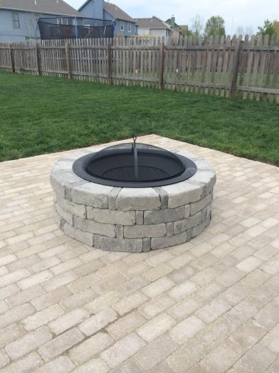 Pavestone Rumblestone 46 In X 10 5 In Round Concrete Fire Pit