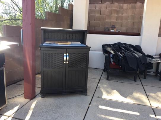 Suncast 47 Gal Patio Storage And Prep Station Bmps6400 At The