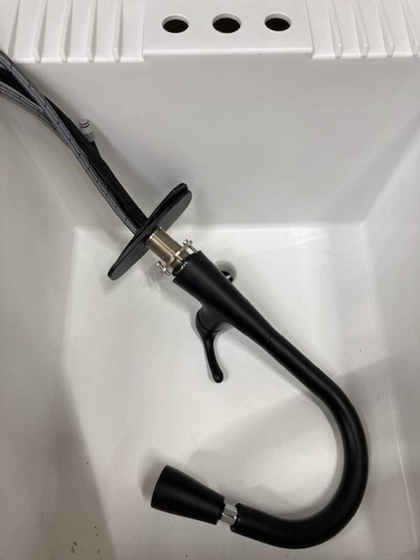 Buy Clare Single Handle Pull Down Laundry Utility Faucet in Stainless Steel Online at Lowest