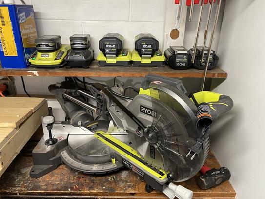 RYOBI 15 Amp 10 in. Corded Sliding Compound Miter Saw and