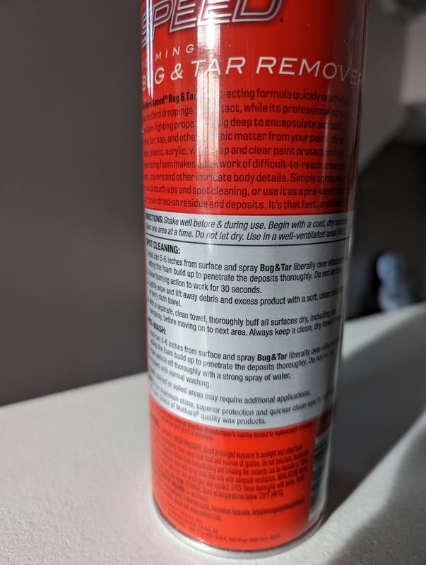 MOTHERS 18.5 oz. Speed Foaming Bug and Tar Remover Aerosol Spray