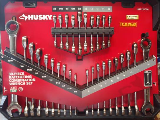 Husky Ratcheting Wrench Set with Pouch (30-Piece)