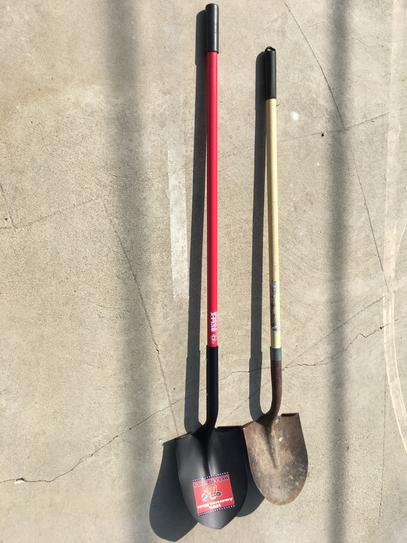 Bully Tools 82510 Round Point Shovel - 14-Gauge Steel With Fiberglass D-Grip Handle, 44" Length, Made In USA - View #4
