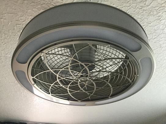 Stile Anderson 22 In Led Indoor Outdoor Brushed Nickel Ceiling