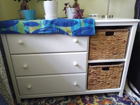 cotton candy 3 drawer pure white dresser South Shore Cotton Candy 3-Drawer Pure White Changing Table 3250333