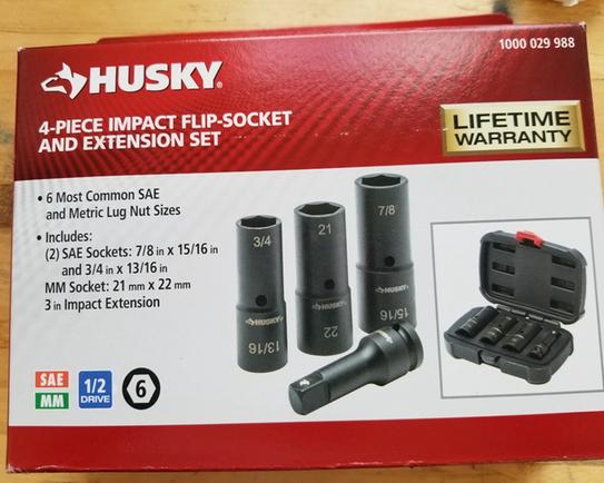 Husky 3/8 in. Drive Standard Metric Impact Socket Set (9-Piece) H3DIMSM9PC - The