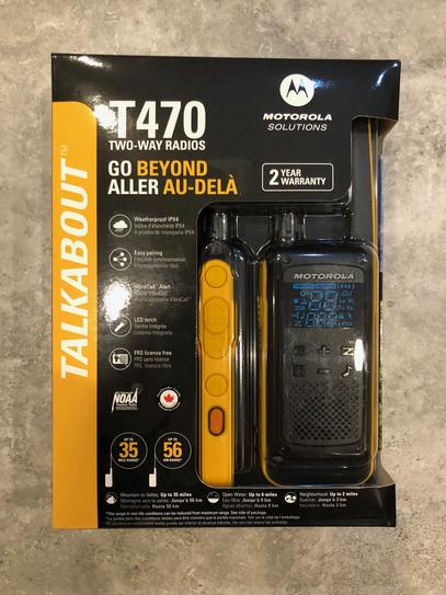 Radio FRS Motorola Talkabout T470PE Con Linterna, 14 Canales