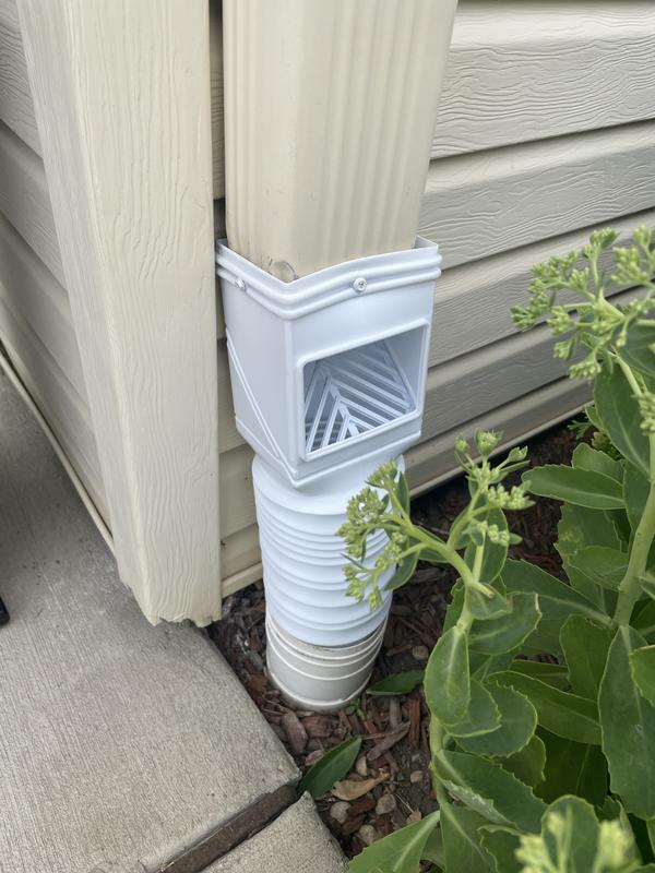 Amerimax Home Products 4400 Downspout Filter – Flex-Grate Debris Catcher, Fits 2x2, 2x3, And 3x4 Downspouts