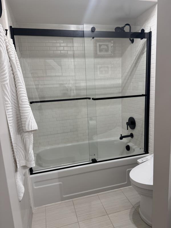 DreamLine Sapphire 56 in. 60 in. W x 60 in. H Sliding Semi