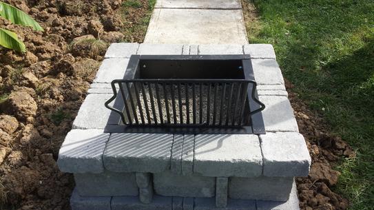 Pavestone Rumblestone 38 5 In X 14 In Square Concrete Fire Pit