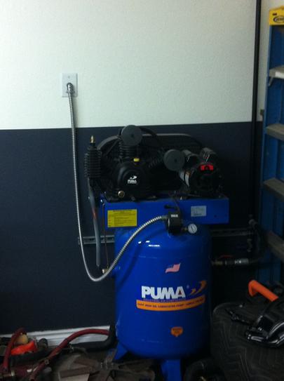 puma 3 hp 40 gallon two stage air compressor