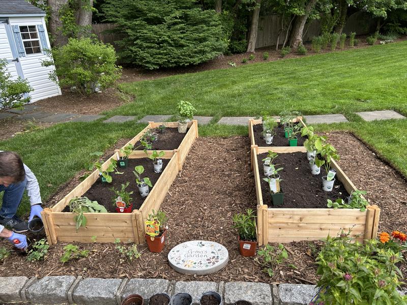 Greenes Fence 24 in. Natural Cedar Square Outdoor Raised Garden