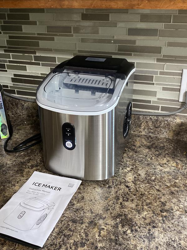 その他 ICEICE19 9 in. 26.5lb./24H Bullet Ice Countertop Portable Ice Maker in