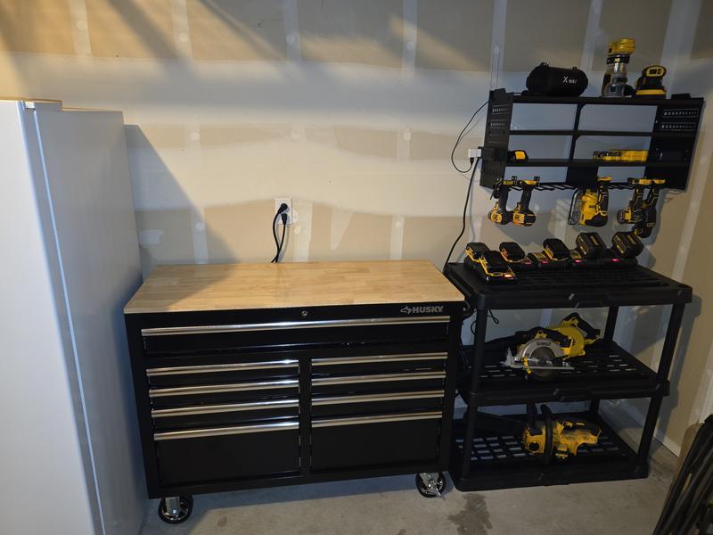 46 in. 9-Drawer Mobile Workbench, 194-Piece Mechanics Tool Set and