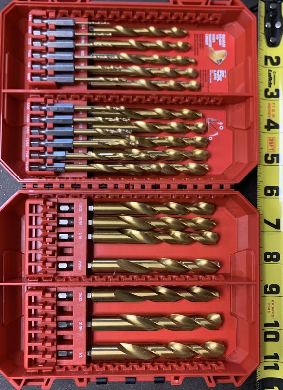 Milwaukee Cobalt Red Helix Twist Drill Bit Set for Drill Drivers
