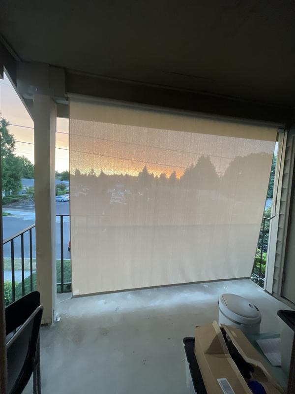 Coolaroo Stone Cordless UV Blocking Fade Resistant Fabric