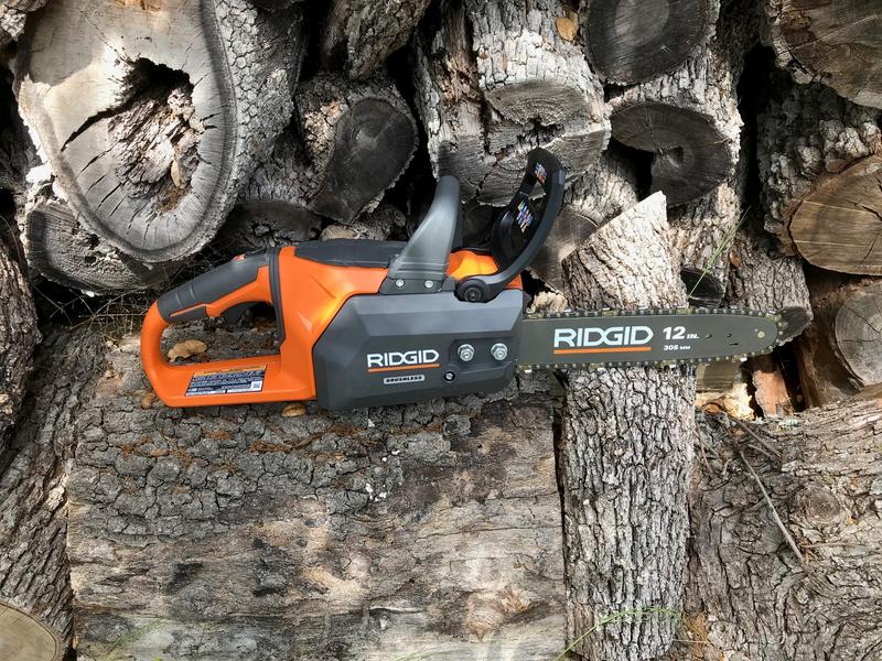 Reviews for RIDGID 18V Brushless 12 in. Electric Battery Chainsaw with 6.0 Ah MAX Output Battery and Charger Pg 1 The Home Depot