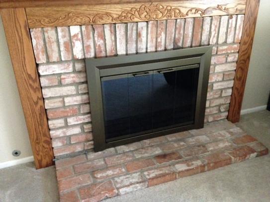 Pleasant Hearth Carrington Large Glass Fireplace Doors Ct 3222 At