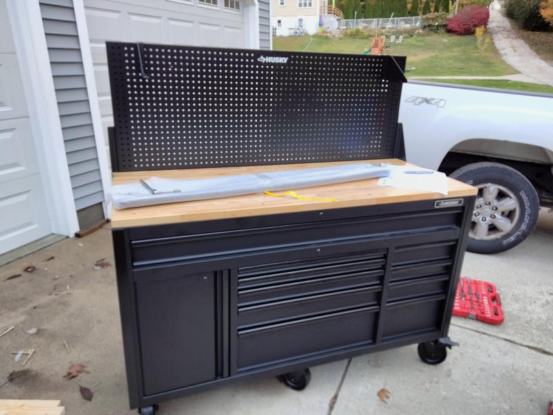 Have a question about Husky 61 in. W x 26 in. D Heavy Duty 10