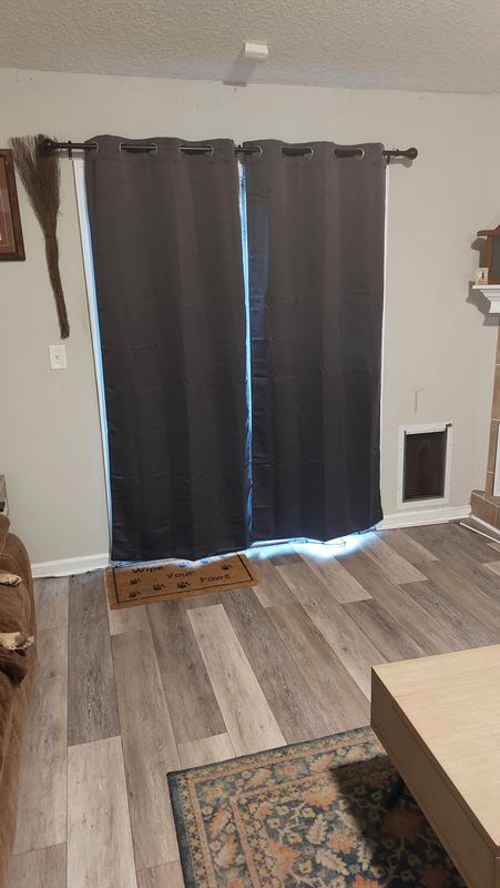 LiGHTSOUT with EnerShield Technology Alona Grey 38 in. W x 84 in