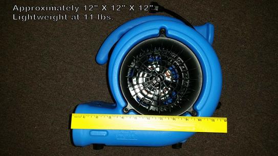 B-Air VP-25 Air Mover Blower Fan - 1/4 HP, 900 CFM, For Water Damage Restoration & Carpet Drying