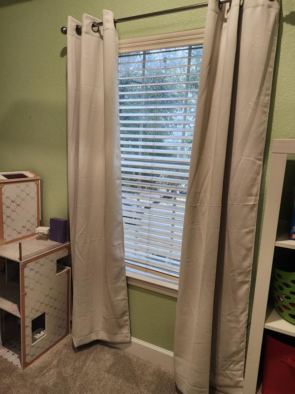 LiGHTSOUT with EnerShield Technology Alona Grey 38 in. W x 84 in