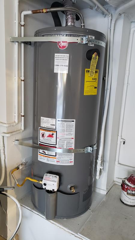 Rheem Performance Platinum 50 Gal. Short 12 Year 40,000 BTU Natural Gas  Tank Water Heater XG50S12HE40U0 - The Home Depot