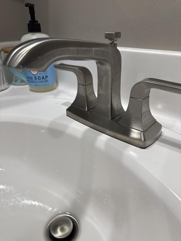KOHLER Rubicon 4 in. Centerset 2-Handle Bathroom Faucet in