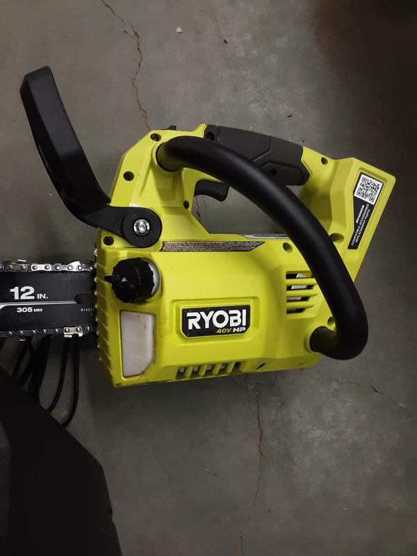 RYOBI - RYOBI チェーンソー RYOBI 40V HP Brushless 14 in. Battery Chainsaw with (2) 4.0
