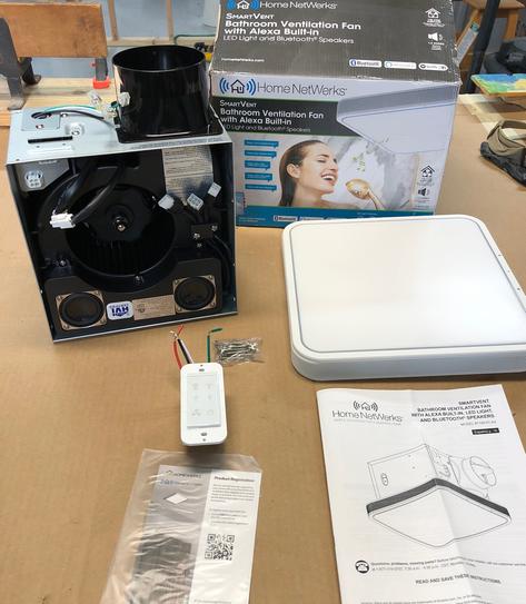 Homewerks Bluetooth Fan Homewerks Smart Bathroom Fan With Alexa