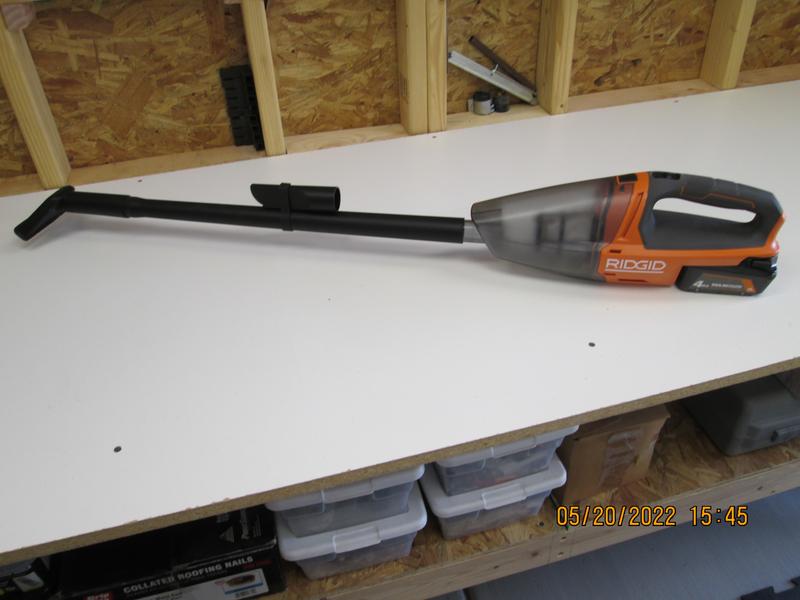 RIDGID 18V Cordless Hand Held Vacuum Tool Only R8609021B The Home Depot