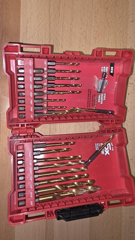 Milwaukee Cobalt Red Helix Twist Drill Bit Set for Drill Drivers