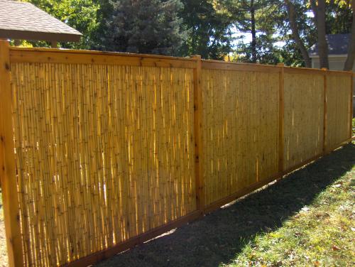 Outdoor Bamboo Fencing Bamboo Fencing Over Chain Link Fence