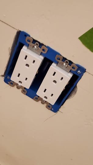 Carlon B225R 2-Gang Old Work PVC Electrical Outlet Box – 25 Cu In, Blue (2-Pack)