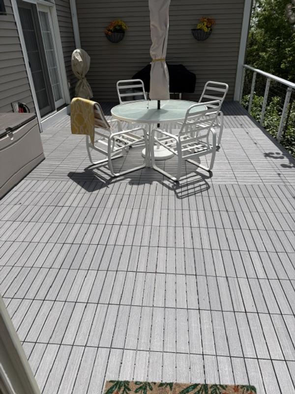 NewTechWood UltraShield Naturale 1 ft. x 1 ft. Quick Deck Outdoor