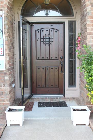 Main Door 36 In X 80 In Rustic Mahogany Type Prefinished