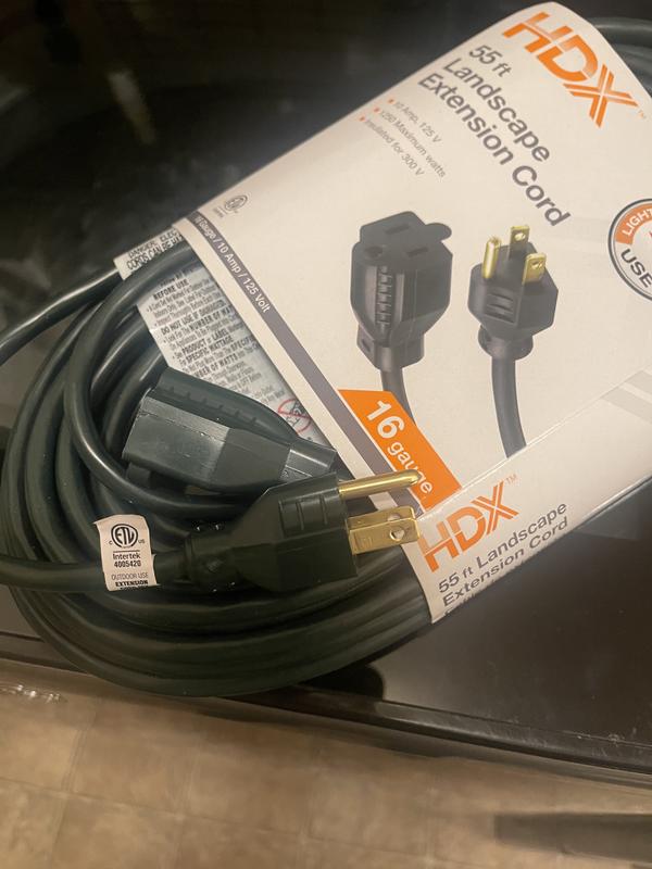 Have a question about HDX 55 ft. 16/3 Green Outdoor Extension Cord