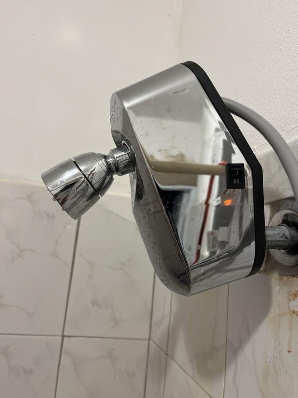 0.50 GPM 2.6 kW 120-Volt Point of Use Electric Tankless Shower Water Heater 0.50 GPM 2.6 kW 120-Volt Point of Use Electric Tankless Shower Water Heater
