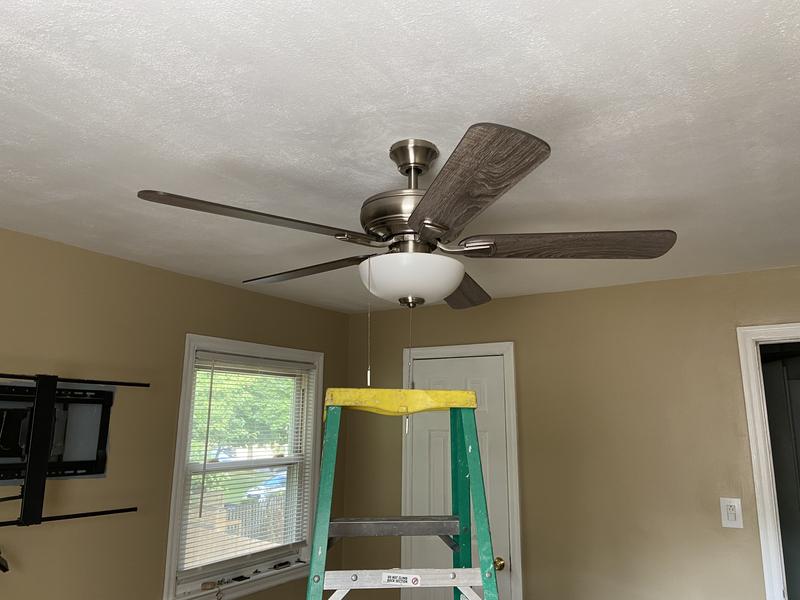 Hampton Bay Rothley II 52 in. Indoor LED Bronze Ceiling Fan with Light Kit,  Downrod, Reversible Motor and Reversible Blades 52051 - The Home Depot