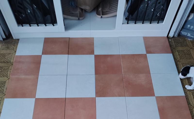 MSI Cotto Bianco Chextile 17 in. x 17 in. Matte Porcelain Floor