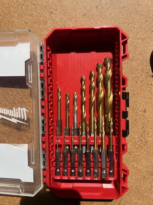 Milwaukee Cobalt Red Helix Twist Drill Bit Set for Drill Drivers