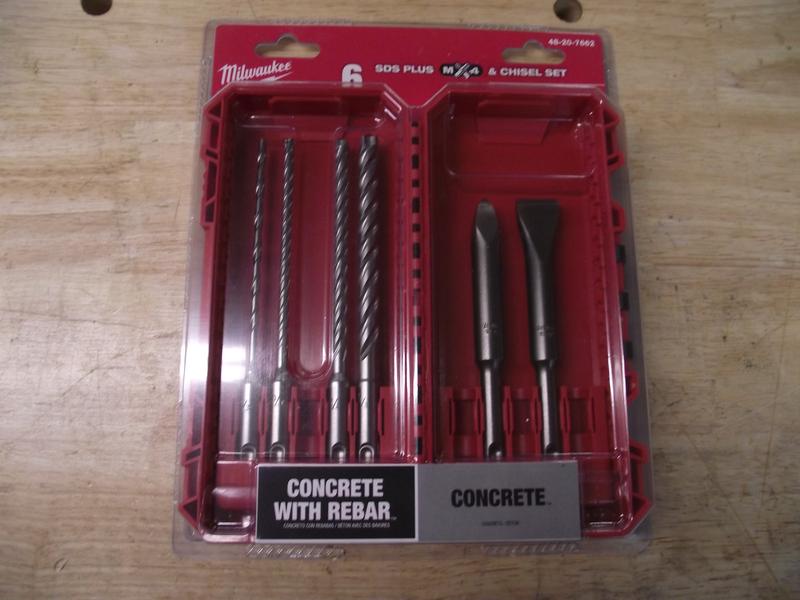 Milwaukee 4-Cutter SDS-Plus Carbide Drill Bits with Flat and Bull